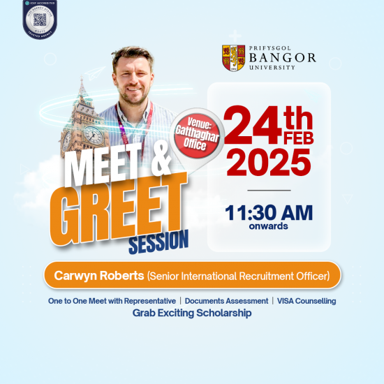 Meet and Greet with Bangor University- Feb 24