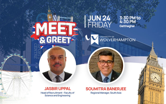 Meet and Greet with University of Wolverhampton - June 26